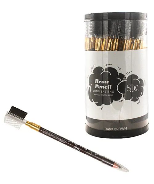 Brow Pencil Long Lasting Dark Brown Brigishop   Brow Pencil Long Lasting Dark Brown She 